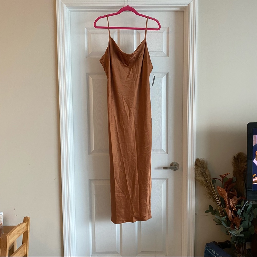 NWT Express Satin Cowl Neck Slip dress - Extra Large